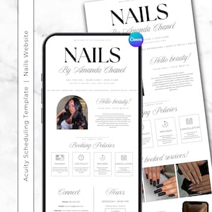 Modèle de programmation Nail Tech Acuity Site de réservation Nail Acuity