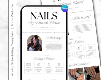 Nail Tech Acuity Scheduling Template Nail Acuity Booking website