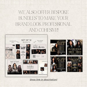 Hair Stylist Acuity Scheduling Template: Dark Chic Canva Design Bild 9