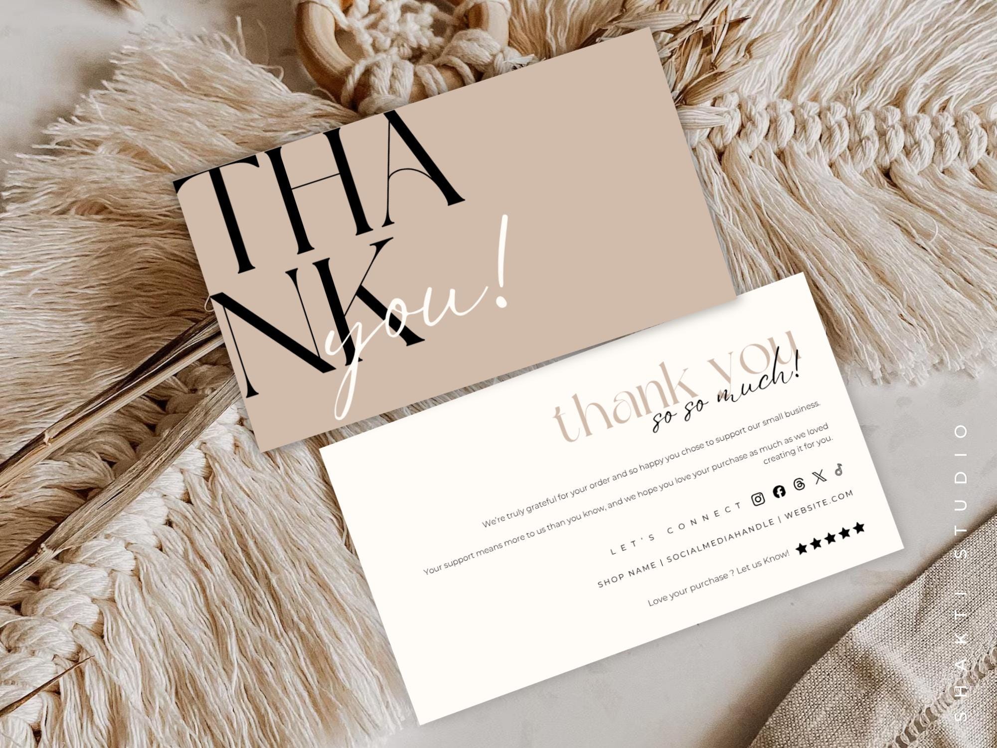 E commerce thank you card - Etsy 日本