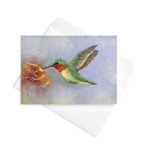 Greeting card - Hummingbird - Bird print for nature and bird lovers