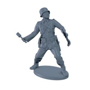 German Soldier Throwing Grenade