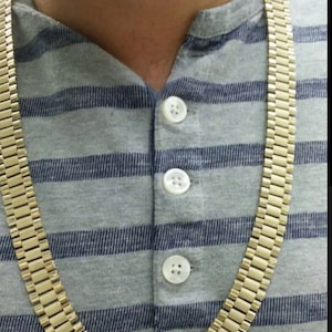 10k Solid Gold men’s huge 14mm Rolex chain 28 inch west coast California jewelry 90s