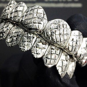 Silver 10k 14k Gold grill diamond dust