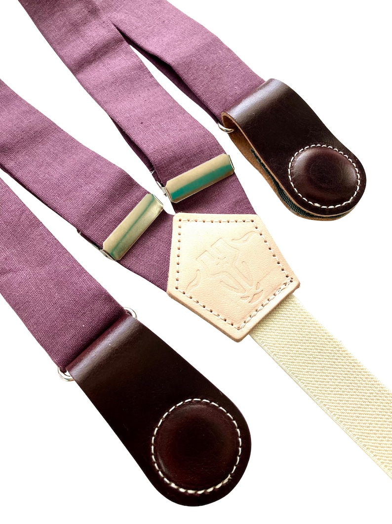 Purple fashion accessories - Women's purple suspenders