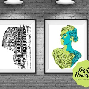Roman Printable Wall Art, Roman wall art, Colosseum wall art decor