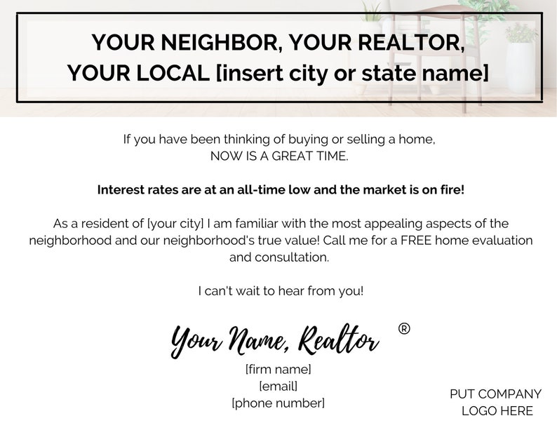 Real Estate Prospecting Real Estate Mailers Real Estate Etsy