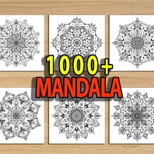1000 pagine da colorare mandala stampabili per bambini e adulti - Mega Value Pack - Scarica PDF