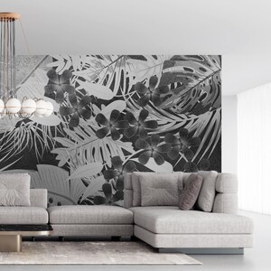Bunte tropische Themen Tapete Floral Tapete Peel and Stick Wandsticker Minimalistisch Skandinavisches Design abnehmbare Wandkunst