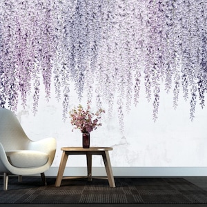 Beautiful Wisteria Hanging, Wisteria Wallpaper, Wisteria Wall Mural ...