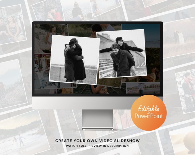 Featured listing image: Love Notes PowerPoint Photo Slideshow Video for Family, Wedding, Birthday Photos