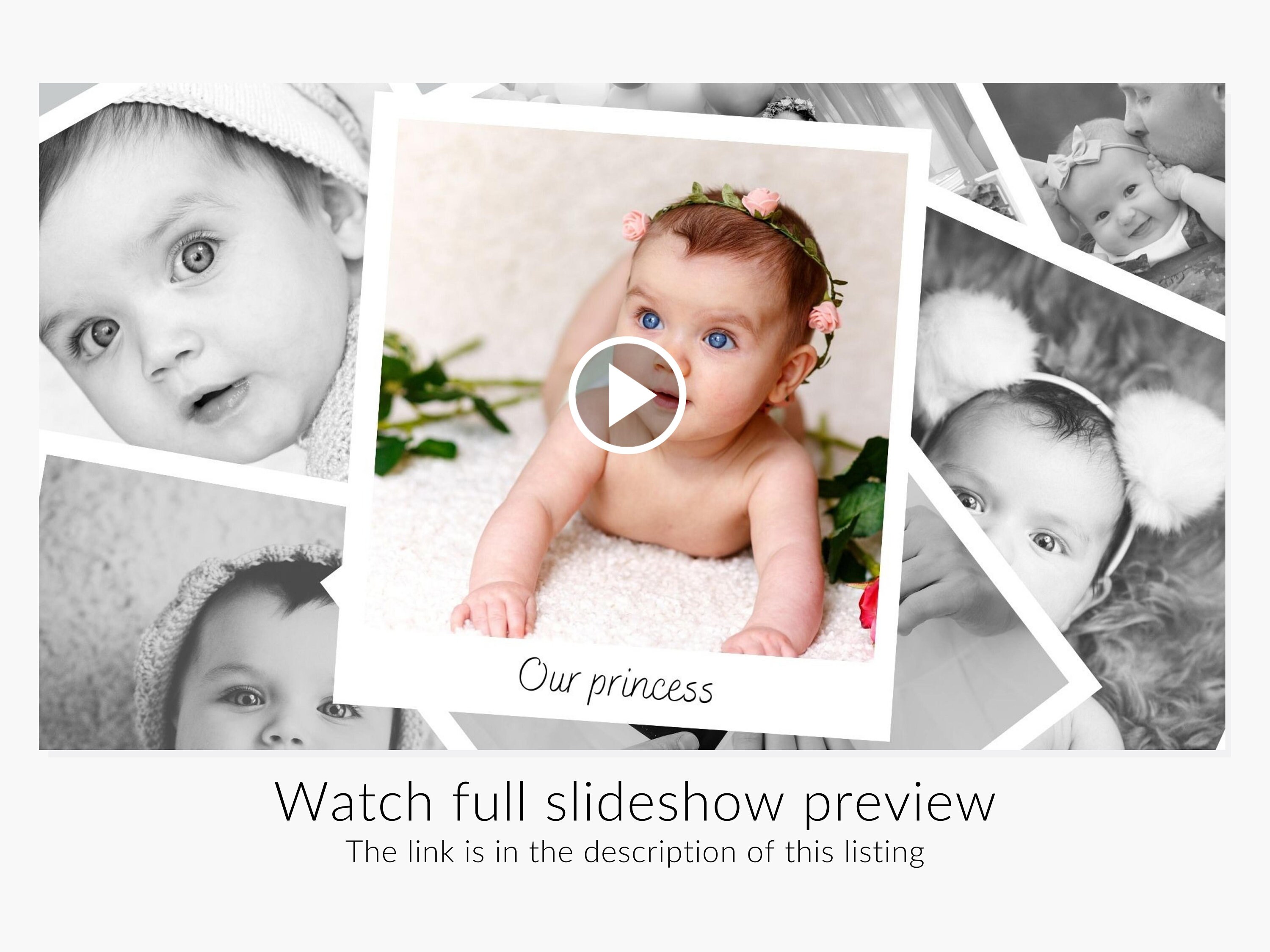 Memories Photo Slideshow Canva Template for Family Wedding Etsy Canada