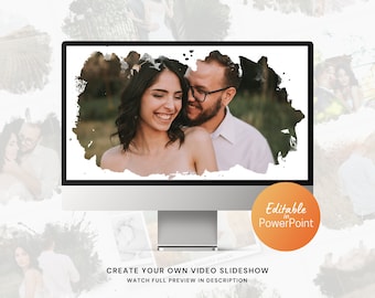 DIY Photo Slideshow Video PowerPoint Template for Family, Wedding, Birthday Photos