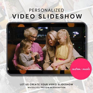Custom-Made Memorial Photo Video Slideshow with music