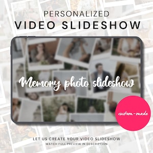 Happy Memories Photo Slideshow Custom Made Slideshow with Music