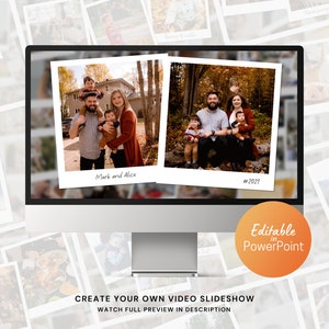 Memory Photo Slideshow Video PowerPoint Template for Family, Wedding, Birthday Photos