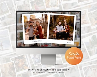 Memory Photo Slideshow Video PowerPoint Template for Family, Wedding, Birthday Photos