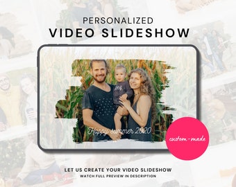 Birthday Video Slideshow with photos and music