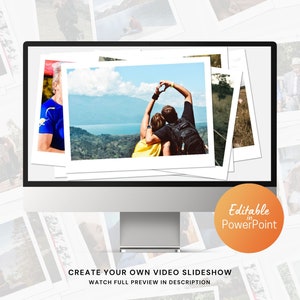 Memories Photo Slideshow Video PowerPoint Template for Family, Wedding, Birthday Photos