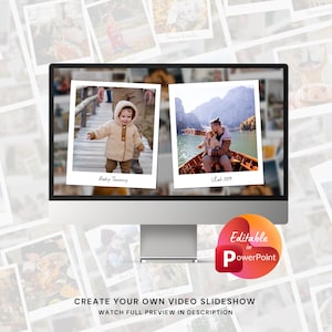 Geheugenfoto Diavoorstelling Video Sjablonen PowerPoint presentatie voor Familie-, bruilofts- en verjaardagsfoto's