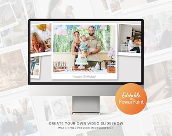My Memories Photo Slideshow Video PowerPoint Template for Family, Wedding, Birthday Photos