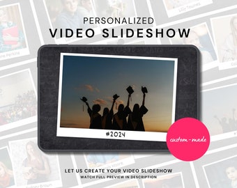 Personalized Graduation Video Slideshow with music and photos