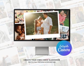 Memory Photo Slideshow Canva Template – Family Photo Video Montage