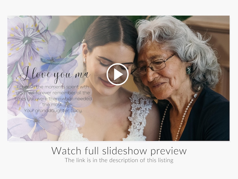 Funeral Canva Slideshow Template for Funeral, Memorial Video Slideshow