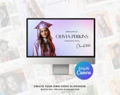 Graduation Slideshow Video Template for Canva | Editable Graduation Ceremony Slideshow