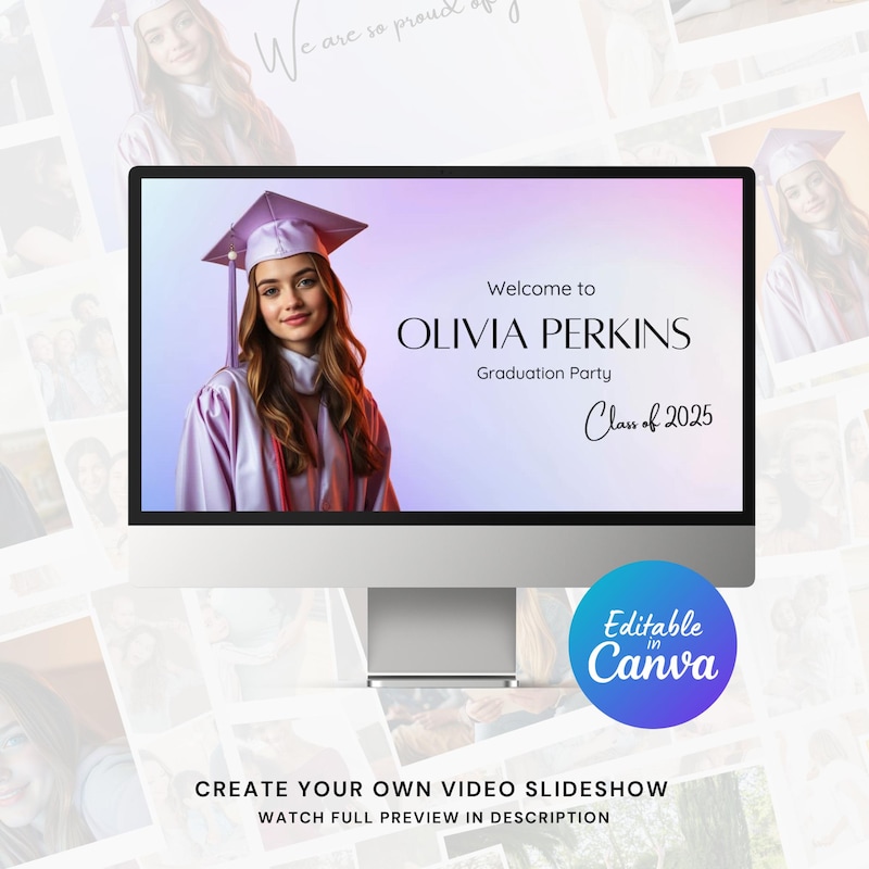 Senior Slideshow Templates - Etsy