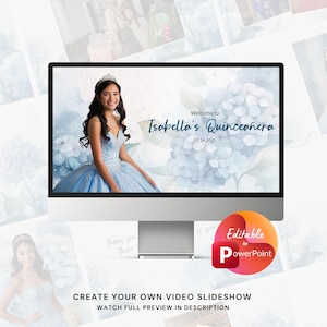 Quinceañera Photo Slideshow Szablon programu PowerPoint, Quinceañera wideo z muzyką