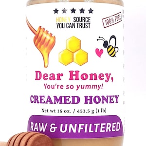 Creamed Honey 100% Pure Raw and Unfiltered Local New York