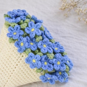 Crochet Flower Bouquet Blanket Pattern PDF – 6 in 1 Floral Blanket, Sunflower & Rose image 10