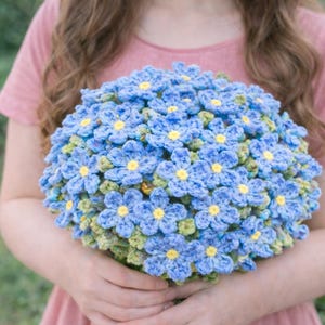 Crochet Flower Bouquet Blanket Pattern PDF – 6 in 1 Floral Blanket, Sunflower & Rose image 9