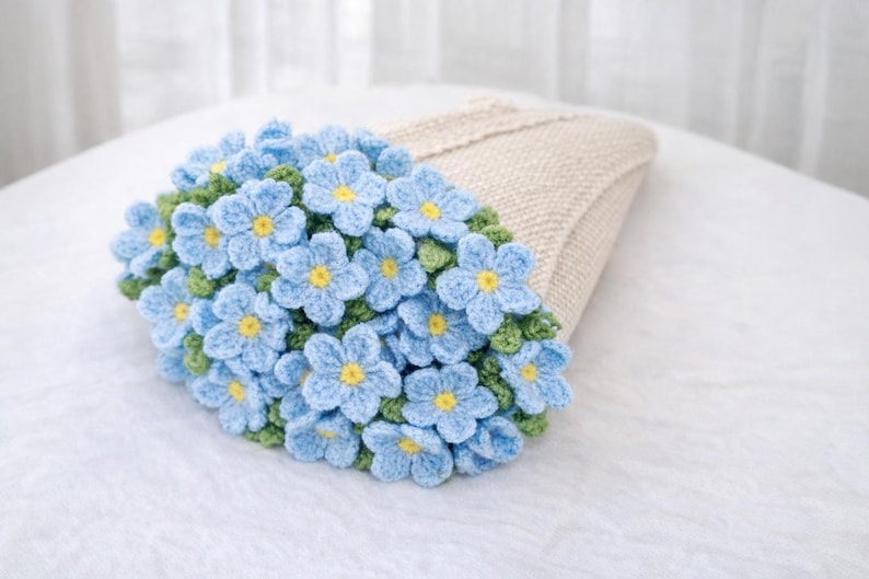 Crochet Flower Bouquet Blanket Pattern PDF – 6 in 1 Floral Blanket, Sunflower & Rose image 4