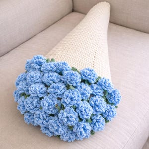 Crochet Flower Bouquet Blanket Pattern PDF – 6 in 1 Floral Blanket, Sunflower & Rose image 6
