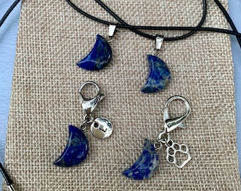 Lapis Lazuli Pet Charm | Lapis Lazuli Pendant | September Birthstone | Crystals For Dogs | Crystal Dog Collar | Crystal Pet Charm