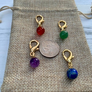 GOLD Plated Crystal Pet Charms | Small Pet Charm | Crystals For Dogs | Healing Crystals | Real Gemstones | Dainty Dog Charm | Dog Bling