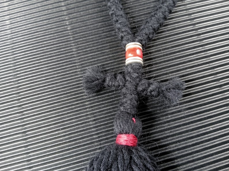 33 Knots Orthodox Prayer Rope Chotki Komboskini. Black Wool Etsy