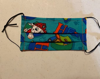 Kids Paw Patrol turquoise face mask