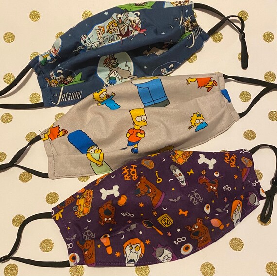 Cartoon Face Masks Etsy