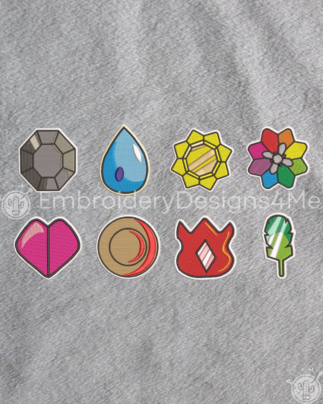 Pokemon Gym Badges Kanto Rainbow Soul Earth Marsh Thunder Cascade