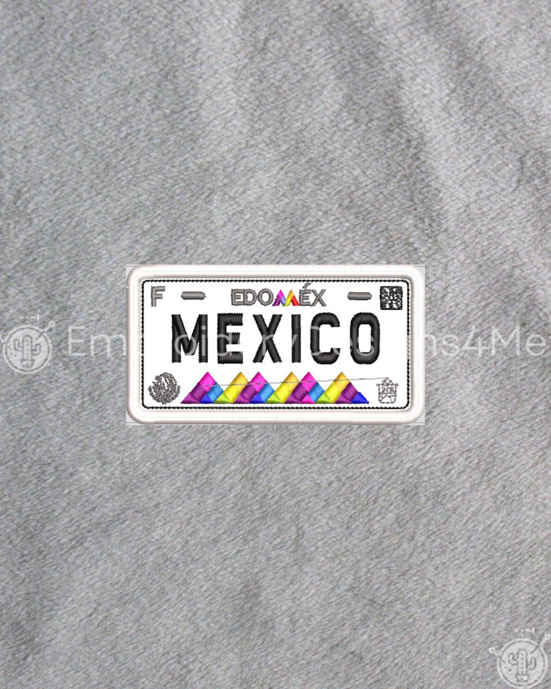 Estado De Mexico Car Mexican License Driving Plate Mexico Placa