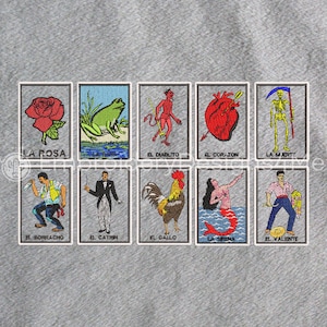 Loteria Mexicana 10 Designs Mexikanische Bingo Lotto Stickdatei