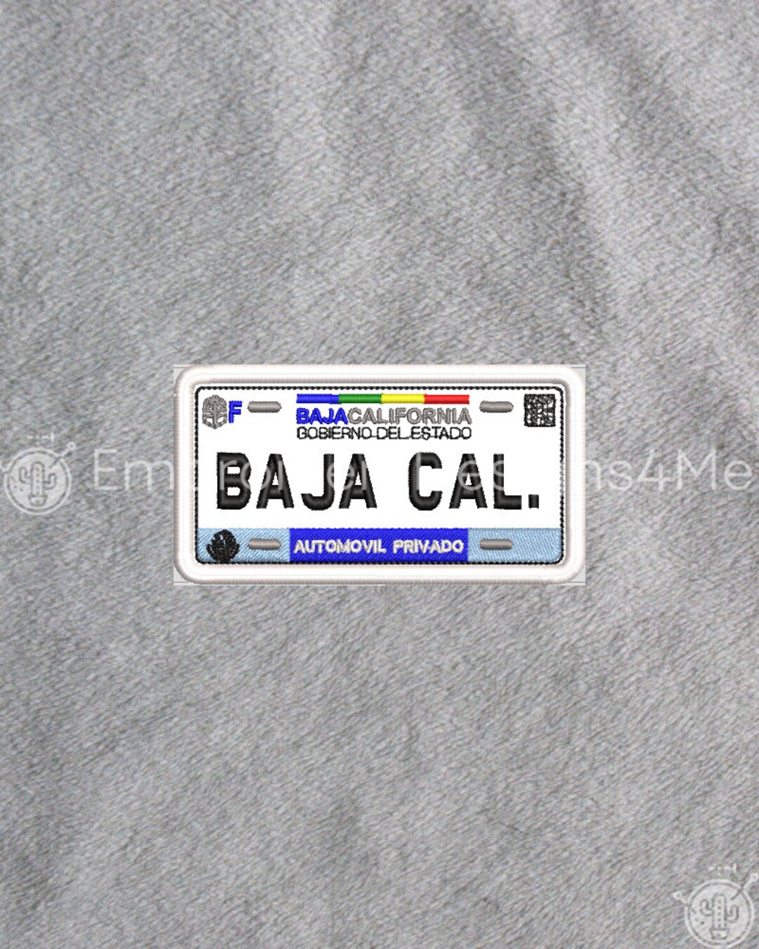 Baja California Car Mexican License Driving Plate Mexico Placa