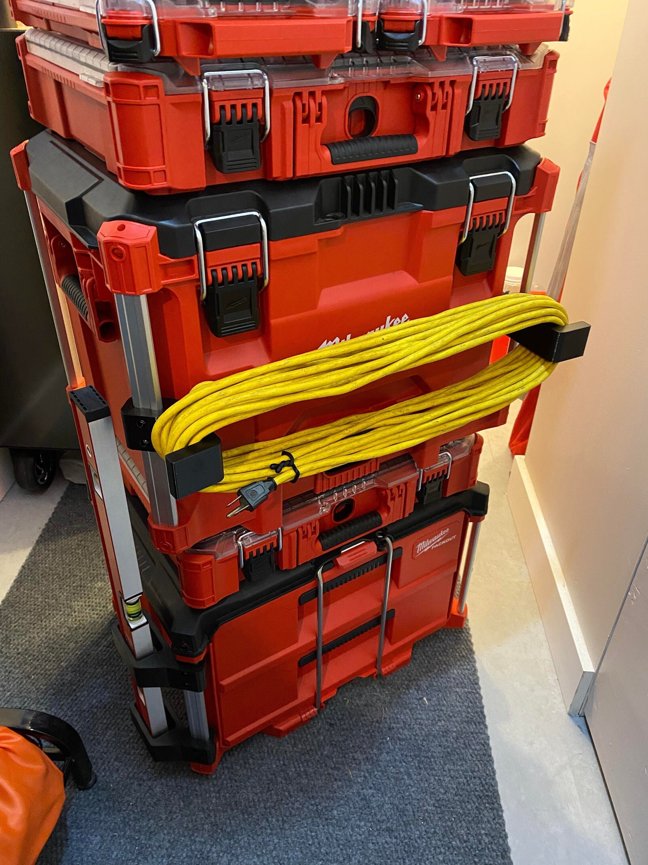 Milwaukee Packout Level Holder 3D Printed Level Holder for the