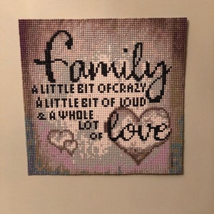 Family- finished- unframed- free shipping
