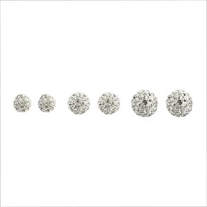 Mini Diamond Ball Earrings