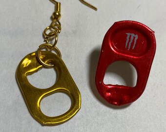 Mix and Match Soda Can Tab Earrings