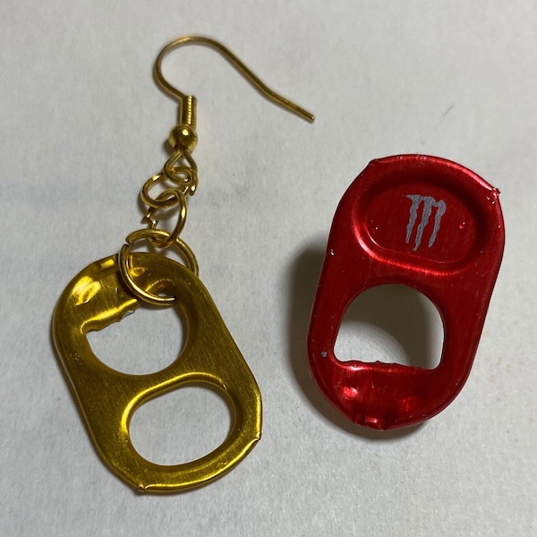 Mix and Match Soda Can Tab Earrings